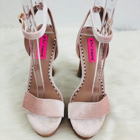 Betsey Johnson ‘Mattie’ Velvet Glitter Platforms - Picture 3 of 7